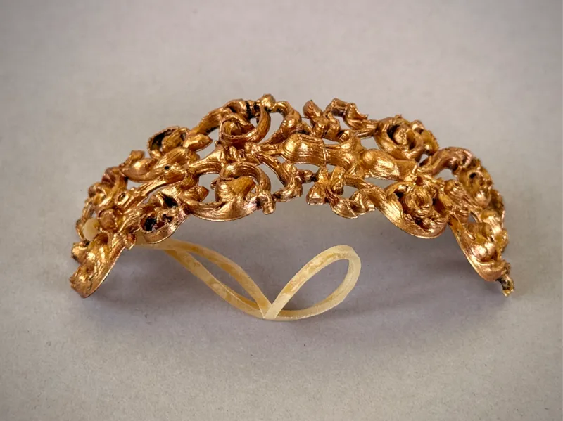 Hellenistic Repoussé Ponytail Cuff