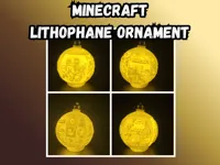 Ornement de Noël lithophanie Minecraft — photo 2