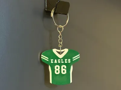 Jersey Keychain – Custom Name & Number