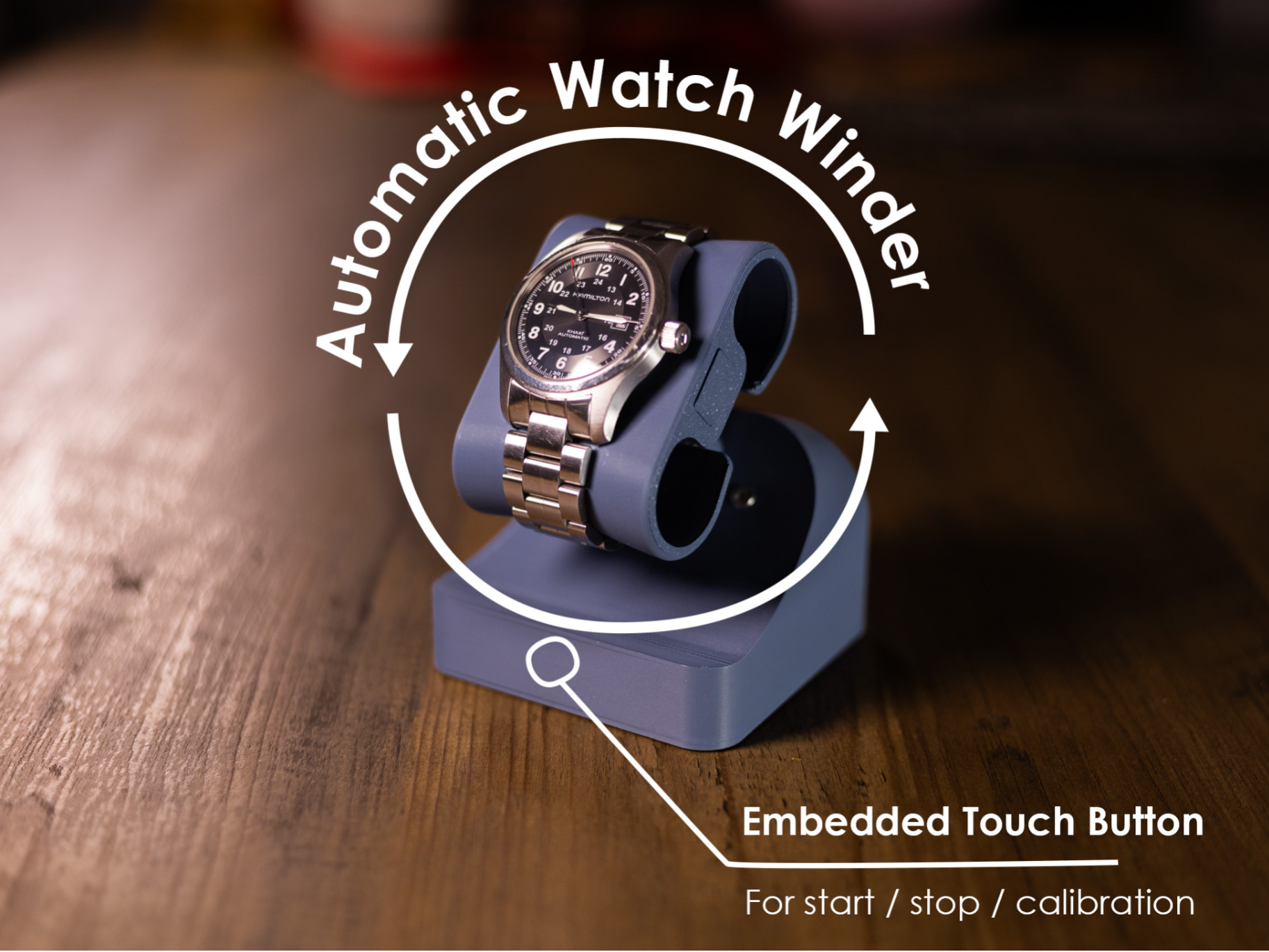 Touch-Controlled Automatic Watch Winder
