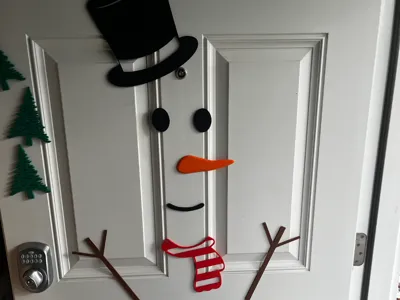Snowman Door Decor