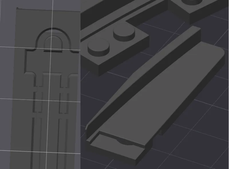 Switch blade for Brick train switch