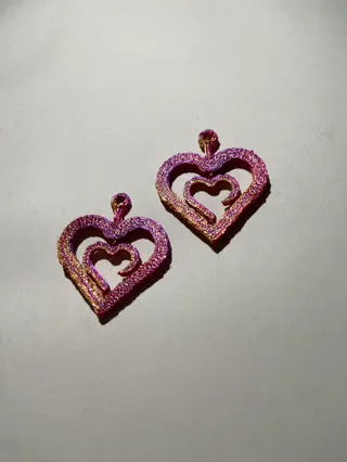 Spinning Heart Earrings