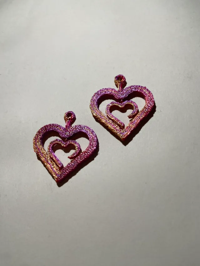 Spinning Heart Earrings
