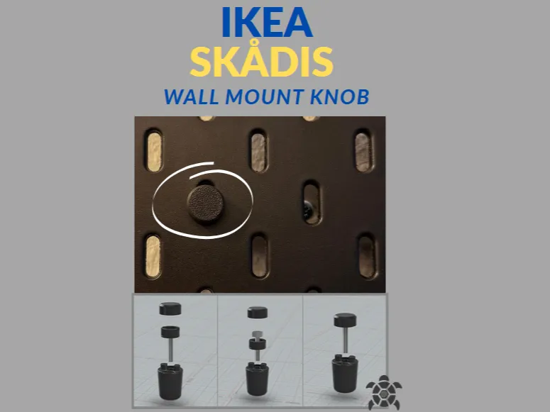 IKEA SKADIS Wall mount Knob