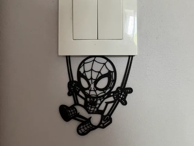 Spider-Man Swing Light Switch Wall Decor