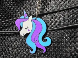 unicorn keychain