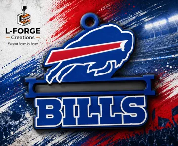 Accesorio para sujetar ligas de cabello: Buffalo Bills Hair Tie Holder Keychain — vista de referencia 3
