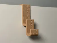wood texture - 10-20mm stacked double doorhook