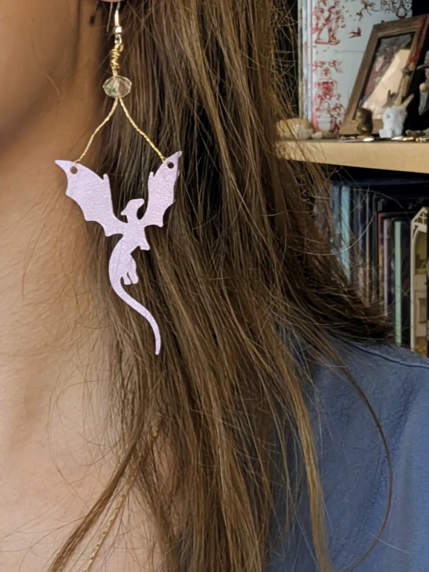 Dragon Earrings view 3