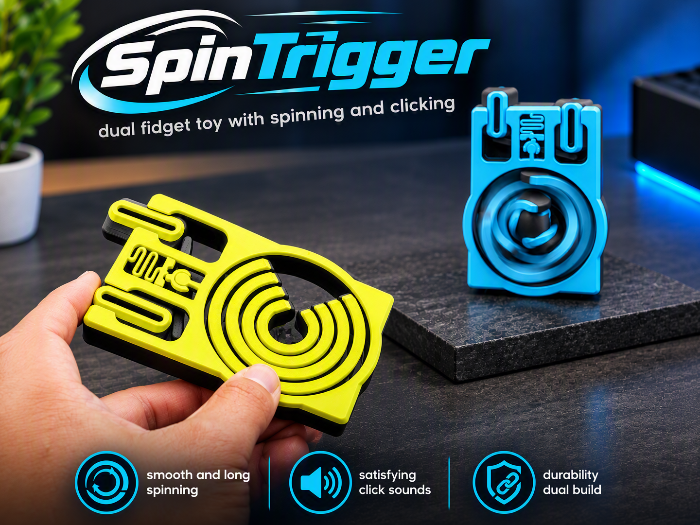 SpinTrigger - 3D printed Other Toys & Games, in stock in India