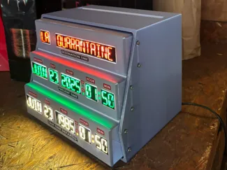 Urn "time circuits" Back to the future BTTF