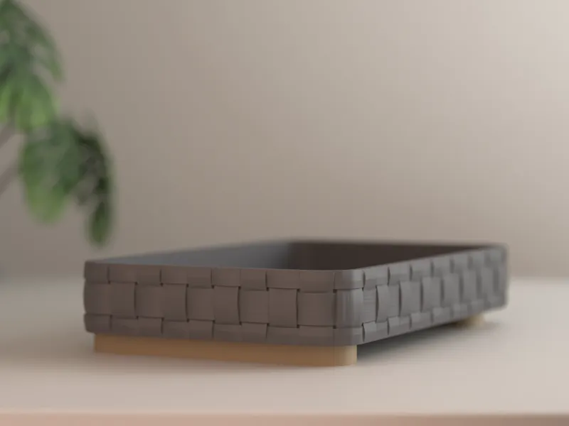 Raised Wooven Tray