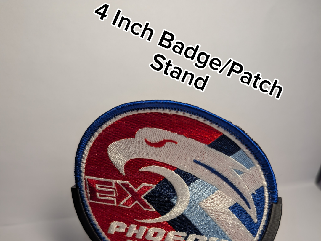 Miniatura 1 do modelo 3D 4 Inch Patch/Badge Stand Holder
