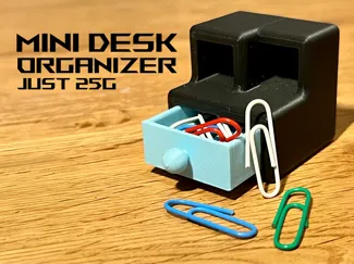 Mini desk organizer