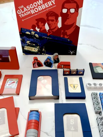 Bandeja organizadora: The Glasgow Train Robbery Board Game Insert — vista de referencia 2