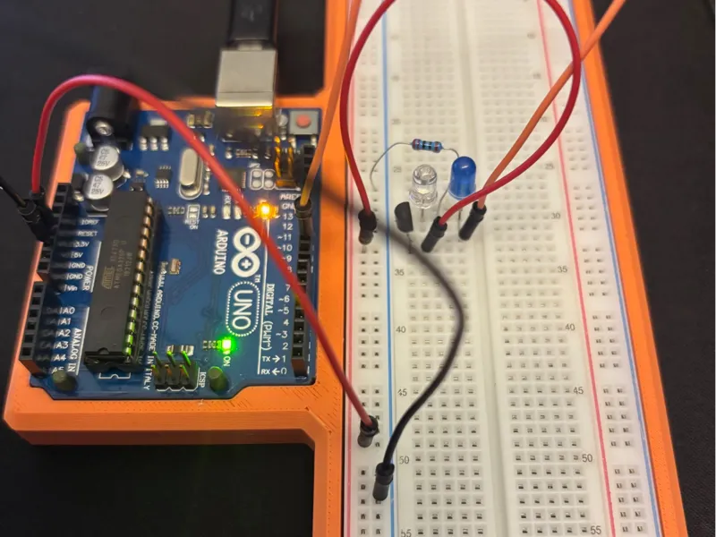 Arduino Uno and Breadboard Holder - Remix