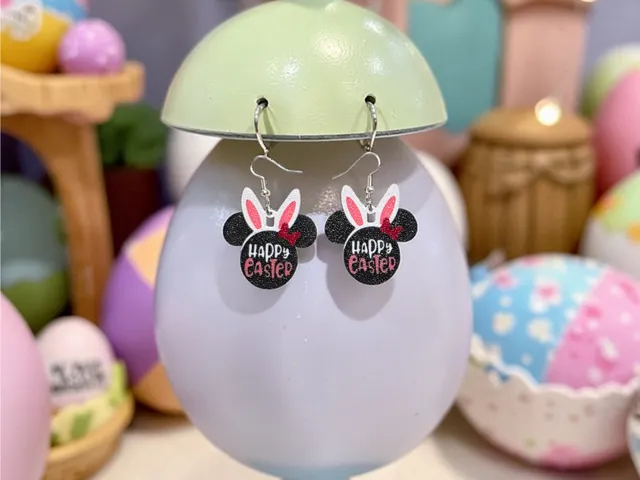Happy Easter Minnie earrings