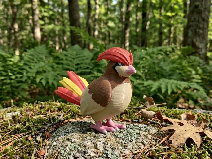 Pidgeotto Pokemon Figure Multi-Color Print
