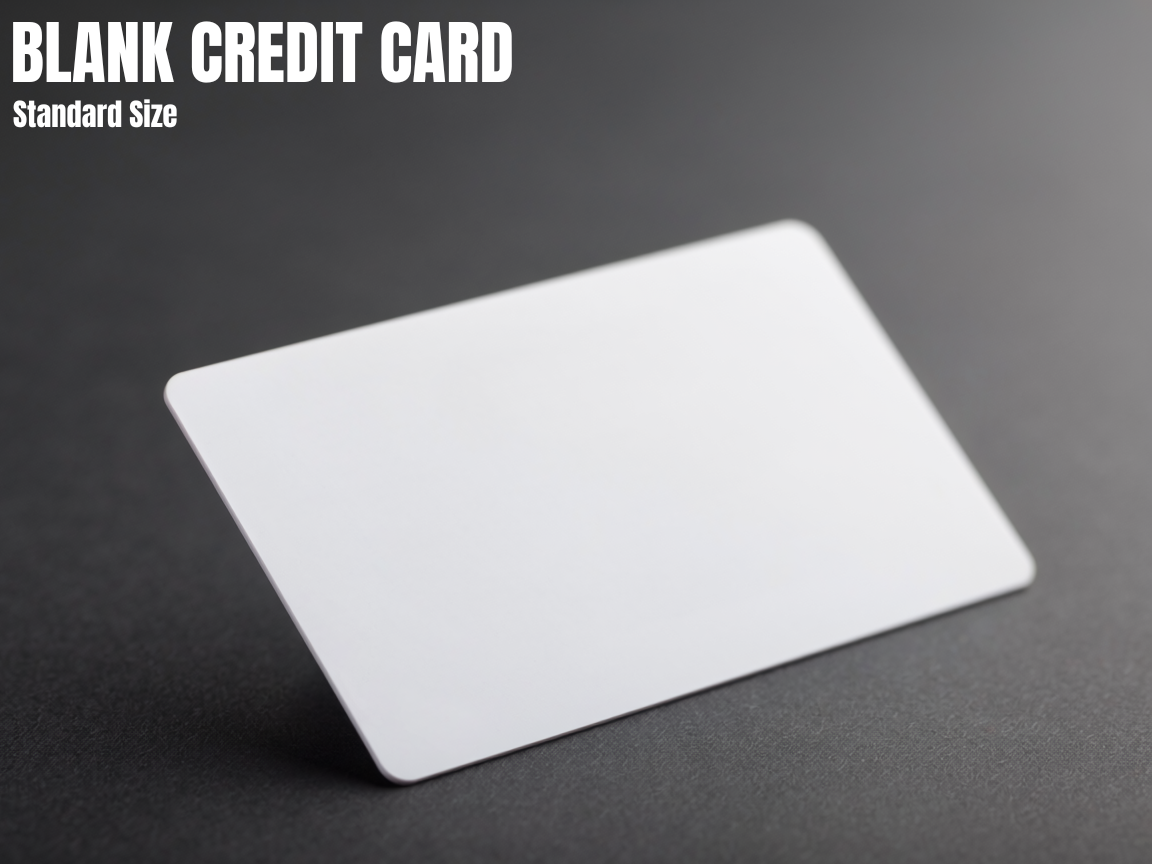 Blank Credit Card-ISO Standard Size [11 Min Print]