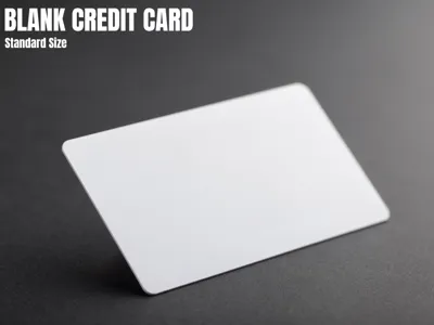 Blank Credit Card-ISO Standard Size [11 Min Print]