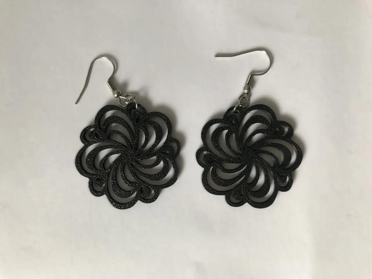 Floral mandala earrings no AMS 0.4 mm nozzle view 2