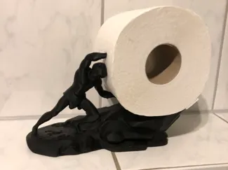 Sisyphus Toilet Paper holder / Greek Mythology