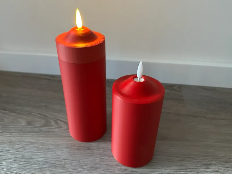 IKEA SMÅLOM LED Candle Sleeve (14cm & 19cm)