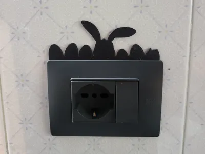 Easter wall light switch decoration