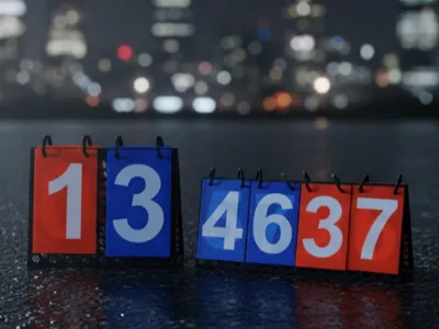 Flip scoreboard