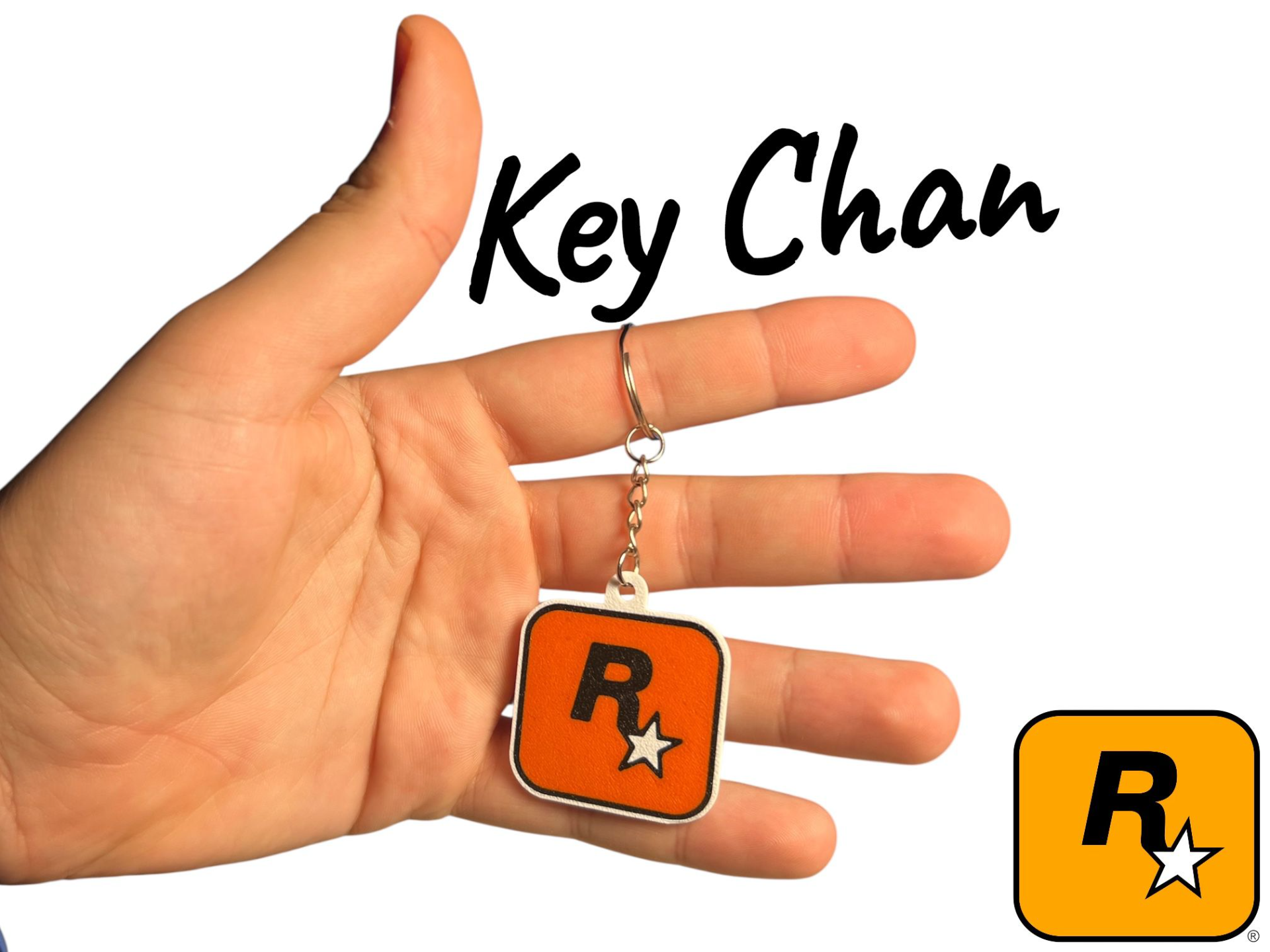 Rockstar Games Logo Keychain