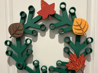 Resized Leaves to fit Not another LEGOBrick Wreath