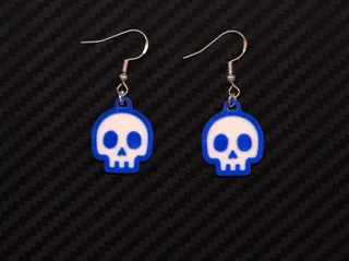 Earrings Skull M02 - 16 min print time