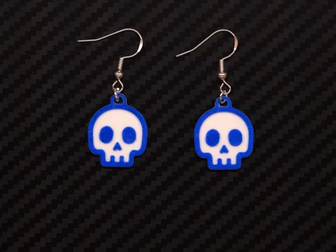 Earrings Skull M02 - 16 min print time
