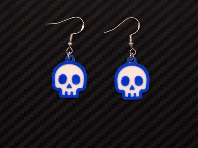 Earrings Skull M02 - 16 min print time