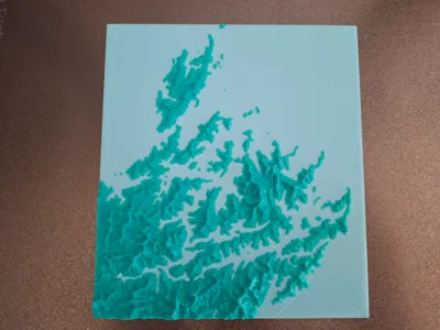 Marlborough Sounds, New Zealand - topographic map