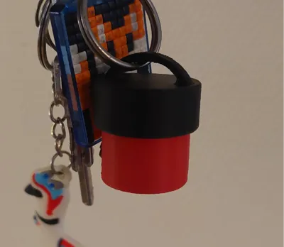 Keychain medicine container