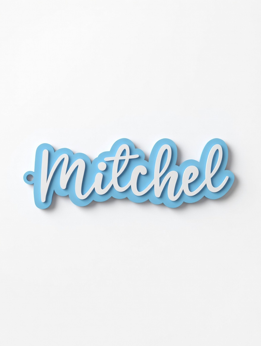 Miniatura 53 do modelo 3D Keychain Names