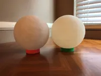 0.2mm layer, 6 walls, 100% infill, Pause between Base and Moon (End of Layer 68)