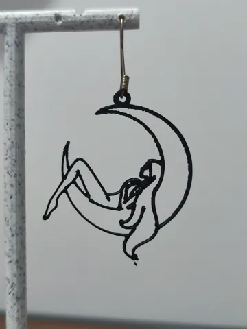 Pendientes: Aretes Diosa de la Luna — vista de referencia 5