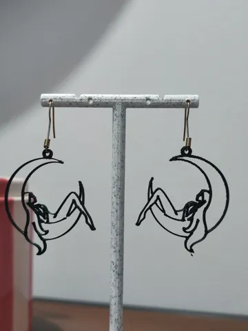 Pendientes: Aretes Diosa de la Luna — vista de referencia 4