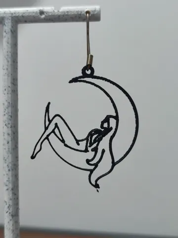 Pendientes: Aretes Diosa de la Luna — vista de referencia 2