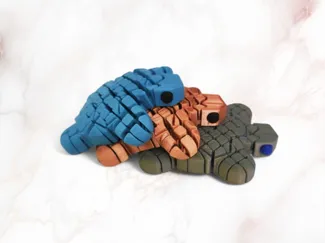 tender flexible turtle, articulated