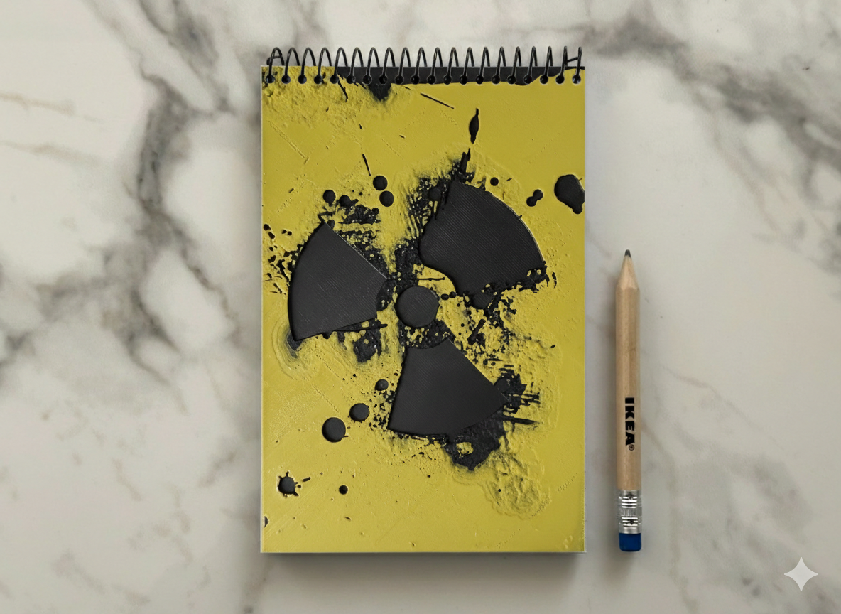 Miniatura 2 do modelo 3D Radioactive - Block Notes Covers