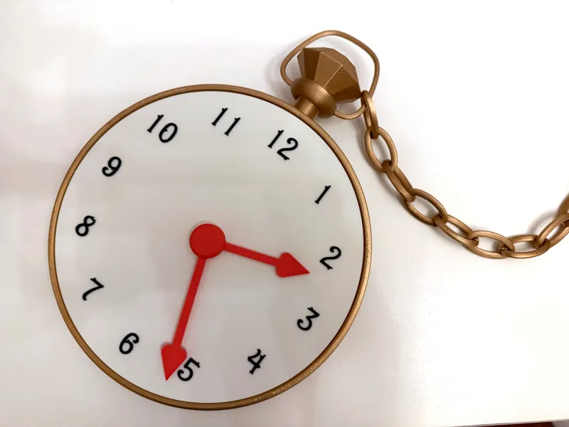 Big Alice in Wonderland White Rabbit Pocket Watch