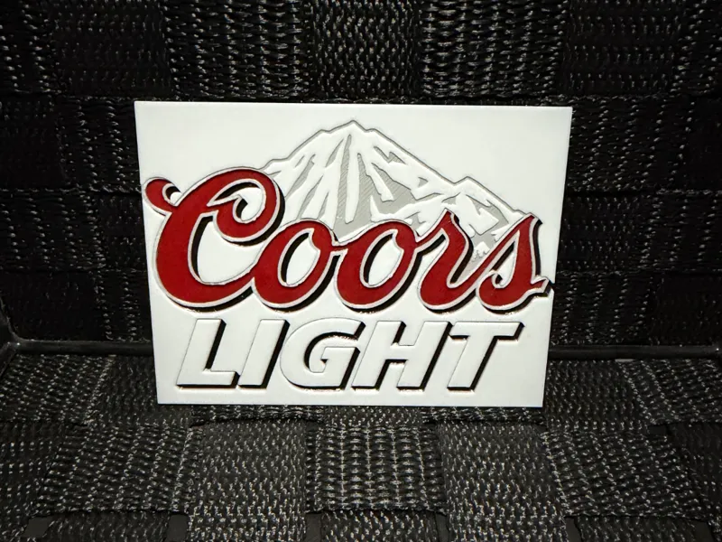 Coors Light Logo - Hueforge
