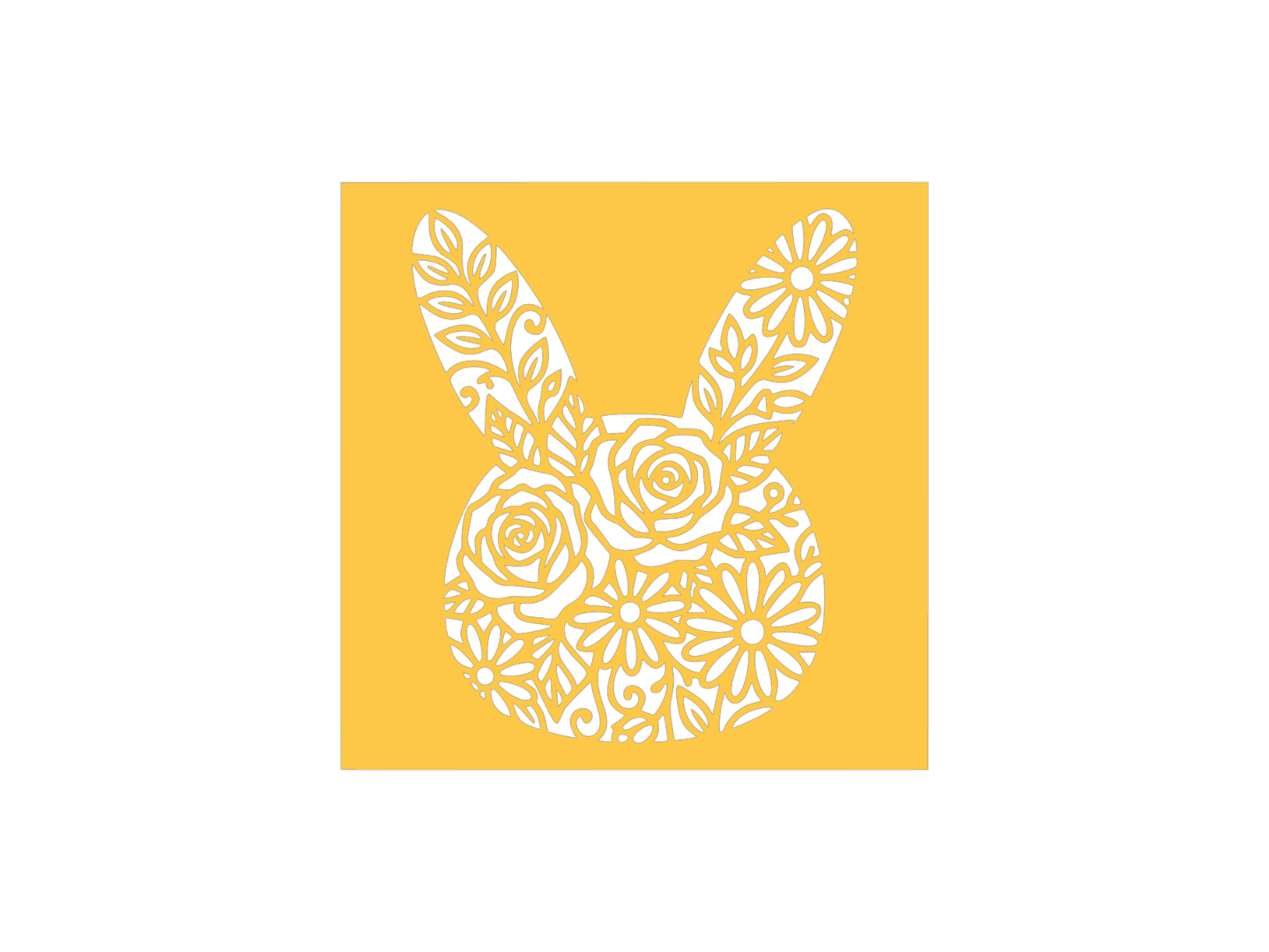 Rabbit / bunny Stencil Easter