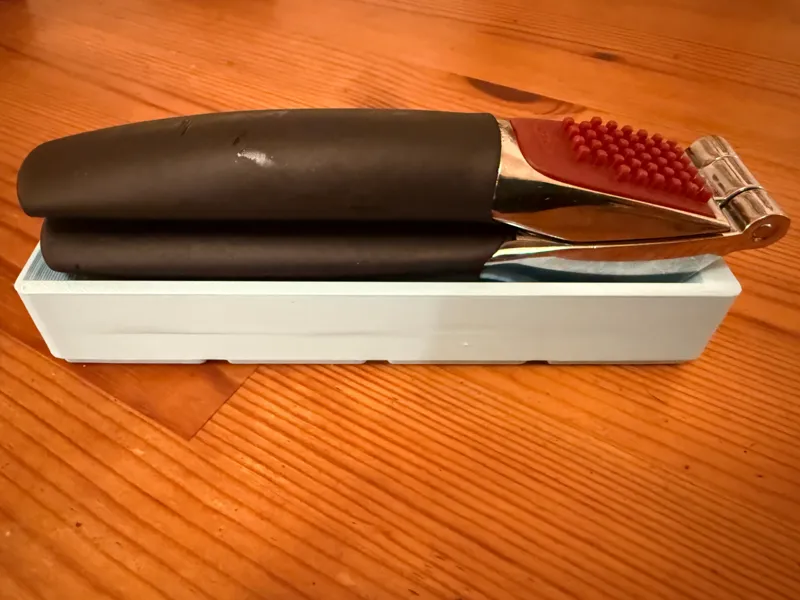 OXO Zinc Garlic Press Gridfinity holder