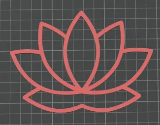 2d lotus flower