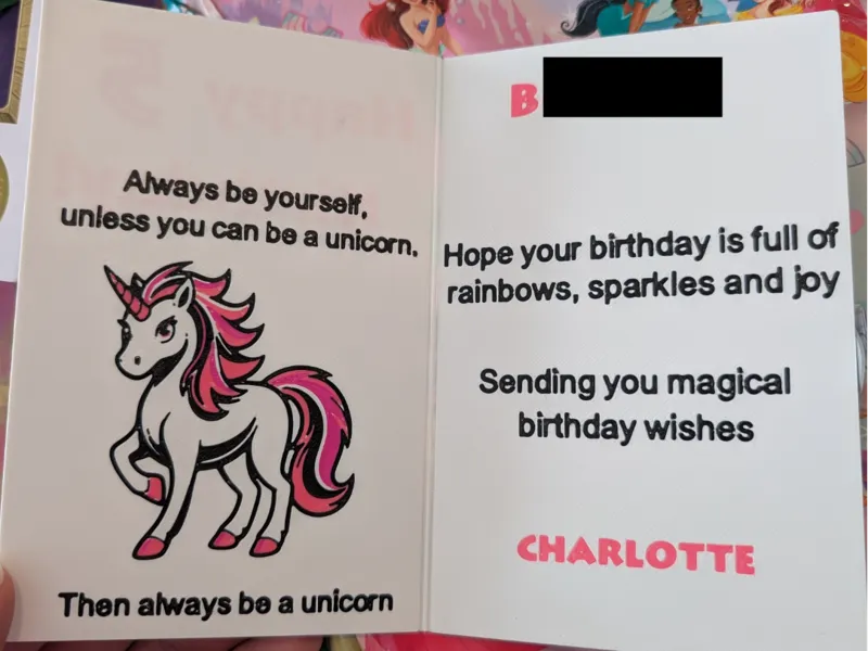 Birthday Card (unicorn)